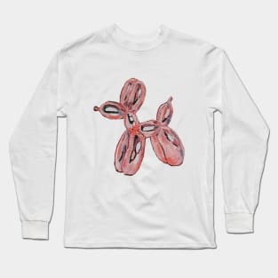 Rose Gold Balloon Dog Long Sleeve T-Shirt